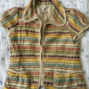 Nanette Lepore Multicolor Striped Cardigan